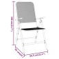 vidaXL Set de comedor de jardín 3 pzas malla metal expandido antracita vidaXL Set de comedor de jardín 3 pzas malla metal expandido antracita