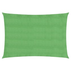 vidaXL Toldo de vela HDPE verde claro 160 g/m² 2,5x4 m