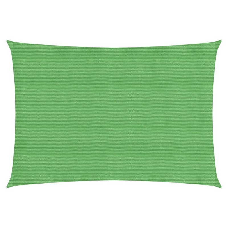 vidaXL Toldo de vela HDPE verde claro 160 g/m² 2,5x4 m