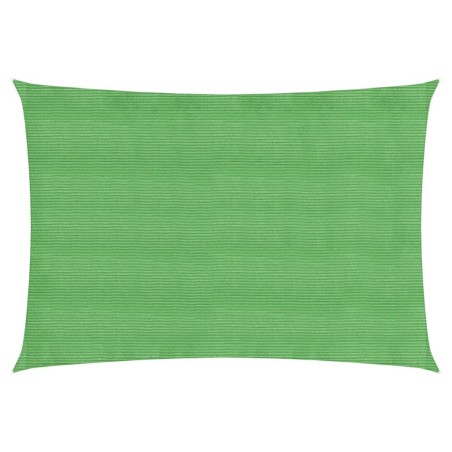 vidaXL Toldo de vela HDPE verde claro 160 g/m² 2,5x4 m