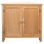 vidaXL Armario de esquina de madera maciza de roble 80x33,5x78 cm