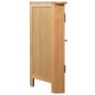 vidaXL Armario de esquina de madera maciza de roble 80x33,5x78 cm