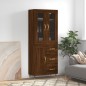 vidaXL Aparador alto madera contrachapada marrón roble 69,5x34x180 cm vidaXL Aparador alto madera contrachapada marrón roble 69,5x34x180 cm