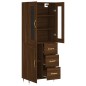 vidaXL Aparador alto madera contrachapada marrón roble 69,5x34x180 cm vidaXL Aparador alto madera contrachapada marrón roble 69,5x34x180 cm