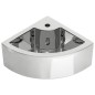 vidaXL Lavabo con rebosadero 45x32x12,5 cm cerámica plateado vidaXL Lavabo con rebosadero 45x32x12,5 cm cerámica plateado