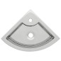 vidaXL Lavabo con rebosadero 45x32x12,5 cm cerámica plateado vidaXL Lavabo con rebosadero 45x32x12,5 cm cerámica plateado