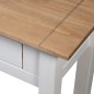 vidaXL Mesa consola madera maciza pino Panamá blanco 110x40x72cm