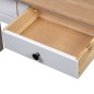 vidaXL Mesa consola madera maciza pino Panamá blanco 110x40x72cm