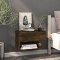 vidaXL Mesita de noche de pared 2 unidades color roble ahumado