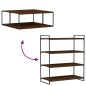 vidaXL Estantes pared 4 uds madera ingeniería marrón 100x50x1,5 cm vidaXL Estantes pared 4 uds madera ingeniería marrón 100x50x1,5 cm