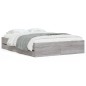 vidaXL Cama con cajones madera ingeniería gris Sonoma 120x200 cm vidaXL Cama con cajones madera ingeniería gris Sonoma 120x200 cm