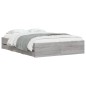 vidaXL Cama con cajones madera ingeniería gris Sonoma 120x200 cm vidaXL Cama con cajones madera ingeniería gris Sonoma 120x200 cm