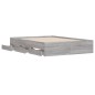 vidaXL Cama con cajones madera ingeniería gris Sonoma 120x200 cm vidaXL Cama con cajones madera ingeniería gris Sonoma 120x200 cm