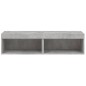 vidaXL Muebles para TV con luces LED 2 uds gris hormigón 60x30x30 cm