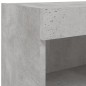 vidaXL Muebles para TV con luces LED 2 uds gris hormigón 60x30x30 cm