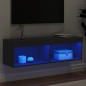 vidaXL Mueble para TV con luces LED negro 100x30x30 cm vidaXL Mueble para TV con luces LED negro 100x30x30 cm