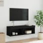 vidaXL Mueble para TV con luces LED negro 100x30x30 cm vidaXL Mueble para TV con luces LED negro 100x30x30 cm