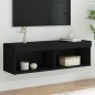 vidaXL Mueble para TV con luces LED negro 100x30x30 cm vidaXL Mueble para TV con luces LED negro 100x30x30 cm