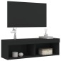 vidaXL Mueble para TV con luces LED negro 100x30x30 cm vidaXL Mueble para TV con luces LED negro 100x30x30 cm