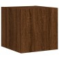 vidaXL Mueble de TV de pared con luces LED roble marrón 30,5x35x30 cm vidaXL Mueble de TV de pared con luces LED roble marrón 30,5x35x30 cm