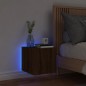 vidaXL Mueble de TV de pared con luces LED roble marrón 30,5x35x30 cm vidaXL Mueble de TV de pared con luces LED roble marrón 30,5x35x30 cm