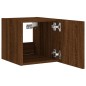 vidaXL Mueble de TV de pared con luces LED roble marrón 30,5x35x30 cm vidaXL Mueble de TV de pared con luces LED roble marrón 30,5x35x30 cm