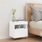 vidaXL Mueble de TV de pared con luces LED blanco 40x30x40 cm