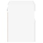 vidaXL Mueble de TV de pared con luces LED blanco 40x30x40 cm