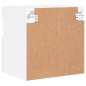 vidaXL Mueble de TV de pared con luces LED blanco 40x30x40 cm