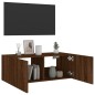 vidaXL Mueble de TV de pared con luces LED marrón roble 80x35x31 cm vidaXL Mueble de TV de pared con luces LED marrón roble 80x35x31 cm