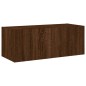 vidaXL Mueble de TV de pared con luces LED marrón roble 80x35x31 cm vidaXL Mueble de TV de pared con luces LED marrón roble 80x35x31 cm
