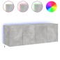vidaXL Muebles TV de pared luces LED 2 uds gris hormigón 60x35x41 cm vidaXL Muebles TV de pared luces LED 2 uds gris hormigón 60x35x41 cm