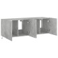vidaXL Muebles TV de pared luces LED 2 uds gris hormigón 60x35x41 cm vidaXL Muebles TV de pared luces LED 2 uds gris hormigón 60x35x41 cm