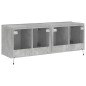 vidaXL Muebles TV de pared luces LED 2 uds gris hormigón 60x35x41 cm vidaXL Muebles TV de pared luces LED 2 uds gris hormigón 60x35x41 cm