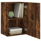 vidaXL Mueble TV de pared madera ingeniería roble ahumado 40,5x30x60cm