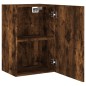 vidaXL Mueble TV de pared madera ingeniería roble ahumado 40,5x30x60cm