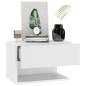 vidaXL Mesitas de noche de pared 2 unidades blanco brillante vidaXL Mesitas de noche de pared 2 unidades blanco brillante