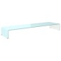 vidaXL Mueble TV/Elevador de monitor cristal verde 110x30x13 cm vidaXL Mueble TV/Elevador de monitor cristal verde 110x30x13 cm