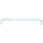 vidaXL Mueble TV/Elevador de monitor cristal verde 110x30x13 cm vidaXL Mueble TV/Elevador de monitor cristal verde 110x30x13 cm