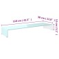 vidaXL Mueble TV/Elevador de monitor cristal verde 110x30x13 cm vidaXL Mueble TV/Elevador de monitor cristal verde 110x30x13 cm