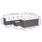 vidaXL Set de sofás de jardín 11pzas con cojines ratán sintético beige vidaXL Set de sofás de jardín 11pzas con cojines ratán sintético beige
