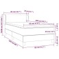 vidaXL Cama box spring con colchón tela color crema 80x200 cm vidaXL Cama box spring con colchón tela color crema 80x200 cm