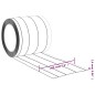 vidaXL Tira de cortina para puertas PVC transparente 200x1,6 mm 50 m vidaXL Tira de cortina para puertas PVC transparente 200x1,6 mm 50 m