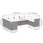 vidaXL Set de sofás de jardín 9 pzas con cojines ratán sintético beige vidaXL Set de sofás de jardín 9 pzas con cojines ratán sintético beige