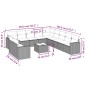 vidaXL Set de sofás de jardín 12 pzas con cojines ratán sintético gris vidaXL Set de sofás de jardín 12 pzas con cojines ratán sintético gris