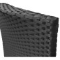vidaXL Sillas de jardín 2 unidades ratán sintético negro vidaXL Sillas de jardín 2 unidades ratán sintético negro