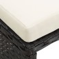 vidaXL Taburetes de jardín 4 piezas con cojines ratán sintético negro vidaXL Taburetes de jardín 4 piezas con cojines ratán sintético negro