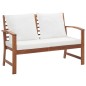 vidaXL Set de muebles de jardín 4 pzs y cojines madera maciza acacia vidaXL Set de muebles de jardín 4 pzs y cojines madera maciza acacia