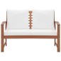 vidaXL Set de muebles de jardín 4 pzs y cojines madera maciza acacia vidaXL Set de muebles de jardín 4 pzs y cojines madera maciza acacia