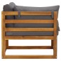 vidaXL Sofás modulares de esquina con cojines 2 uds madera de acacia vidaXL Sofás modulares de esquina con cojines 2 uds madera de acacia